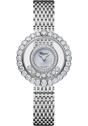 Chopard Happy Diamonds Icons Watch 30.30 mm White Gold Diamond Case Mother Of Pearl Dial 204180-1201