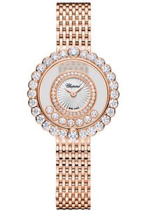 Chopard Happy Diamonds Icons Watch 30.30 mm Rose Gold Diamond Case Mother Of Pearl Dial 204180-5201