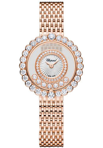 Chopard Happy Diamonds Icons Watch 30.30 mm Rose Gold Diamond Case Mother Of Pearl Dial 204180-5201