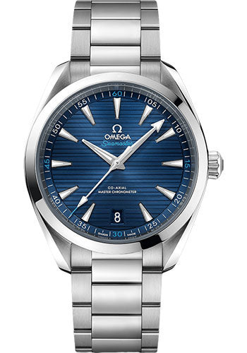 Omega Aqua Terra 150M Co Axial Master Chronometer Watch 41 mm Steel Case Blue Dial Brushed And Polished Steel Bracelet 220.10.41.21.03.001