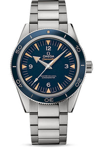 Omega Seamaster 300 Omega Master Co-Axial Watch 41 mm Brushed And Polished Titanium Case Unidirectional Bezel Blue Dial Brushed And Polished Titanium Bracelet 233.90.41.21.03.001