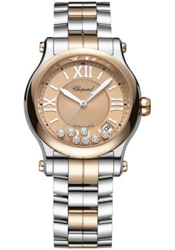 Chopard Happy Sport Watch 36.00 mm Rose Gold Diamond Case Rose Gold Dial 278559-6019