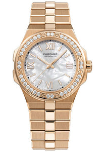 Chopard Alpine Eagle Watch 36.00 mm Rose Gold Case Diamond Bezel Mother of Pearl Dial 295370-5002