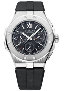 Chopard Alpine Eagle XL Chrono Watch 44.00 mm Steel Case Absolute Black Dial Black Rubber Strap 298609-3004