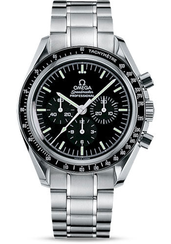 Omega Speedmaster Moonwatch Professional Watch 42 mm Steel Case Tachymeter Bezel Black Dial   311.30.42.30.01.005