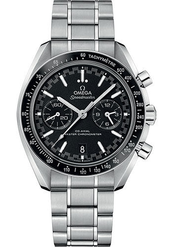 Omega Speedmaster Racing Co Axial Master Chronograph Watch 44.25 mm Steel Case Black Ceramic Bezel Black Dial  329.30.44.51.01.001