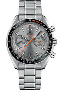 Omega Speedmaster Racing Co Axial Master Chronograph Watch 44.25 mm Steel Case Black Ceramic Bezel Sun Brushed Grey Dial 329.30.44.51.06.001