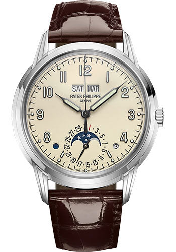 Patek Philippe Grand Complications Perpetual Calendar White Gold Lacquered Cream Dial 5320G-001