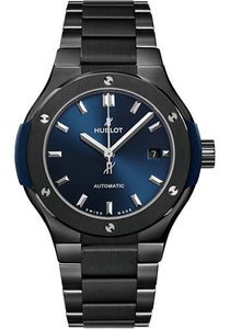 Hublot Classic Fusion Ceramic Blue Bracelet Watch 33 mm Blue Dial  585.CM.7170.CM