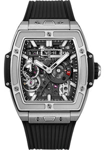 Hublot Spirit Of Big Bang MECA-10 Titanium Watch - 45 mm Black Skeleton Dial 614.NX.1170.RX