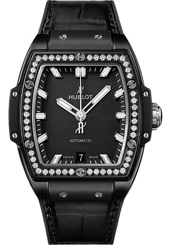 Hublot Spirit Of Big Bang Black Magic Diamonds Watch 39 mm Black Dial  665.CX.1170.LR.1204