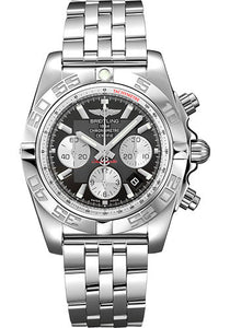 Breitling Chronomat 44 Watch Steel polished Onyx Black Dial  Steel Bracelet AB0110121B1A1