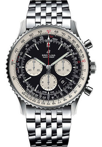 Breitling Navitimer 1 B01 Chronograph 46 Watch Steel Case Black Dial Steel Navitimer Bracelet AB0127211B1A1