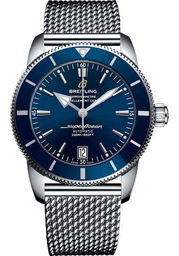 Breitling Superocean Héritage II B20 Automatic 42 Watch Steel Case Gun Blue Dial Steel Ocean Classic Bracelet AB2010161C1A1