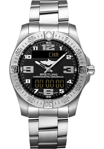 Breitling Aerospace EVO Watch Titanium Volcano Black Dial Titanium Bracelet E79363101B1E1