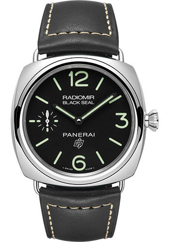 Panerai Radiomir Black Seal Logo 45mm Polished Steel  PAM00754