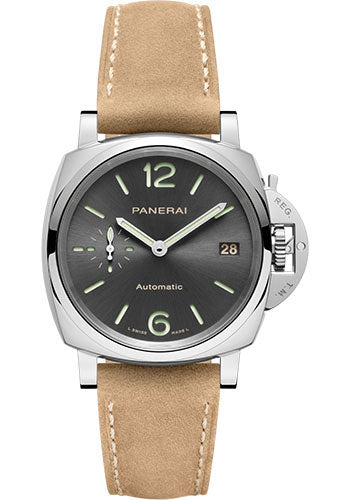 Panerai Luminor Due 38mm Polished Steel Sun-Brushed Anthracite Dial  PAM00755