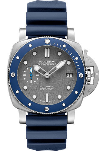 Panerai Submersible 42mm Brushed Steel Shark Grey Dial  PAM00959