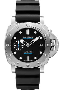 Panerai Submersible 42mm Brushed Steel Black Dial PAM00973