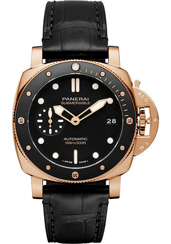 Panerai Submersible 42mm Brushed Goldtech  PAM00974