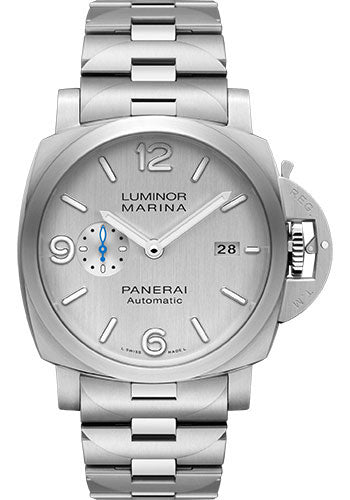 Panerai Luminor Marina 44mm Brushed Steel Silver Vertical Brushed Dial PAM00978