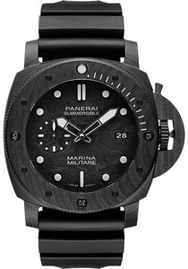 Panerai Submersible Marina Militare Carbotech™47mm Carbotech Carbon Dial Black Caoutchouc Strap  PAM00979