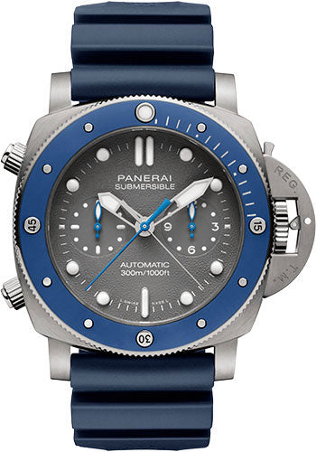 Panerai Submersible Chrono Guillaume Nery Edition 47mm Brushed Titanium  PAM00982