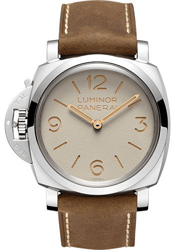 Panerai Luminor Left Handed 47mm Brushed Steel  PAM01075