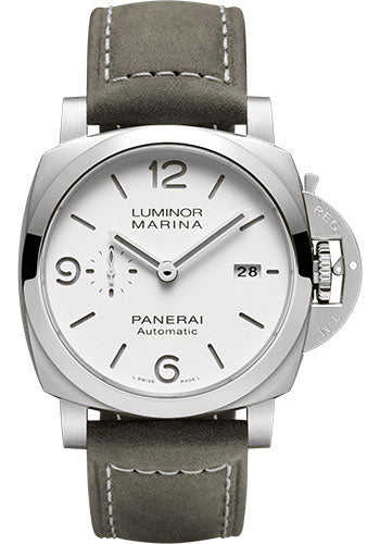 Panerai Luminor Marina 44mm Brushed Steel White Dial PAM01314