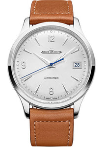 Jaeger-LeCoultre Master Control Date Stainless Steel Case Silvered Grey Dial Novonappa Calfskin Strap Q4018420