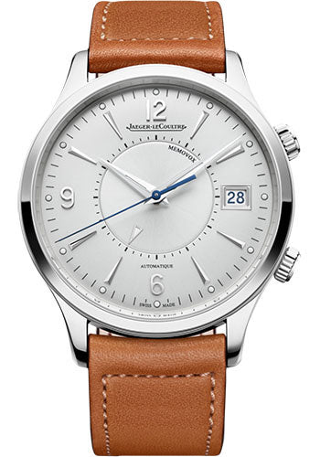 Jaeger-LeCoultre Master Control Memovox Stainless Steel Case Silvered Grey Dial Novonappa Calfskin Strap Q4118420