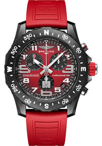 Breitling Endurance Pro IRONMAN® Watch Breitlight® Red Dial Red Rubber Strap Tang Buckle X823109A1K1S1