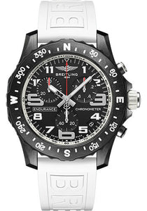 Breitling Endurance Pro Watch Breitlight® Black Dial White Rubber Strap Tang Buckle X82310A71B1S1