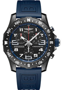 Breitling Endurance Pro Watch Breitlight® Black Dial Blue Rubber Strap Tang Buckle X82310D51B1S1