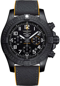 Breitling Avenger Hurricane 12h 45 Watch - Breitlight Volcano Black Dial Anthracite And Yellow Military Rubber Bracelet Folding Buckle XB0180E41B1S1